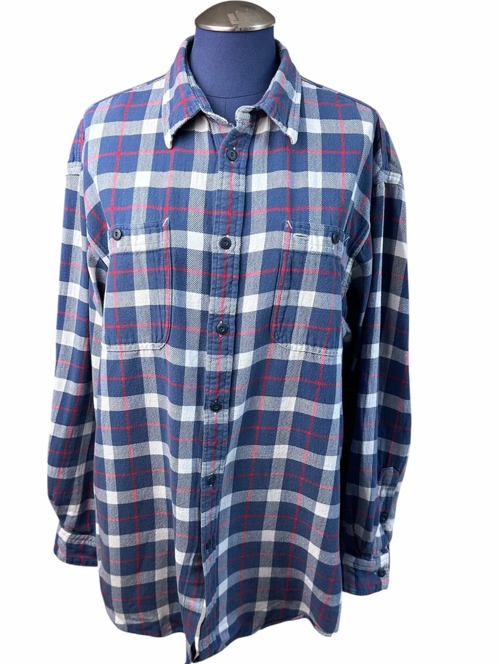 Polo Ralph Lauren Men’s Blue Flannel Shirt Size XL